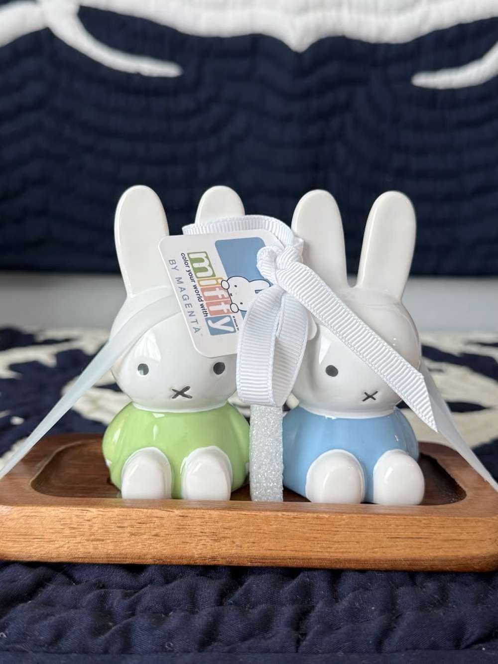 Magenta Bunny Salt and Pepper Shakers